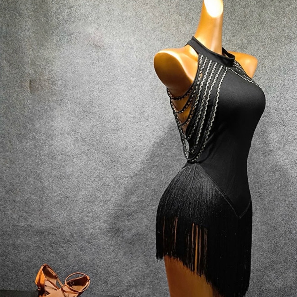 Fringe Latin ballroom practice dress. Size extra small.